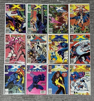 LOT of 12 X-Factor Marvel High Grade Comics Newsstand Variants KEY Issue FV NM