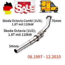 EDELSTAHL DOWNPIPE FOR Skoda Octavia (1U2); 1.8T 1997-2010 FWD DE