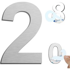 Hausnummern Edelstahl selbstklebend Wetterfest Tür Briefkasten 152mm