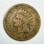 1908-S Indian Head Penny 1c Small One Cent San Francisco US Coin - KEY DATE!