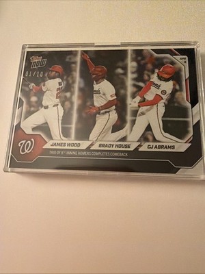 Topps Now 2026 Black Foil  James Wood,Brady House,CJ Abram s #58