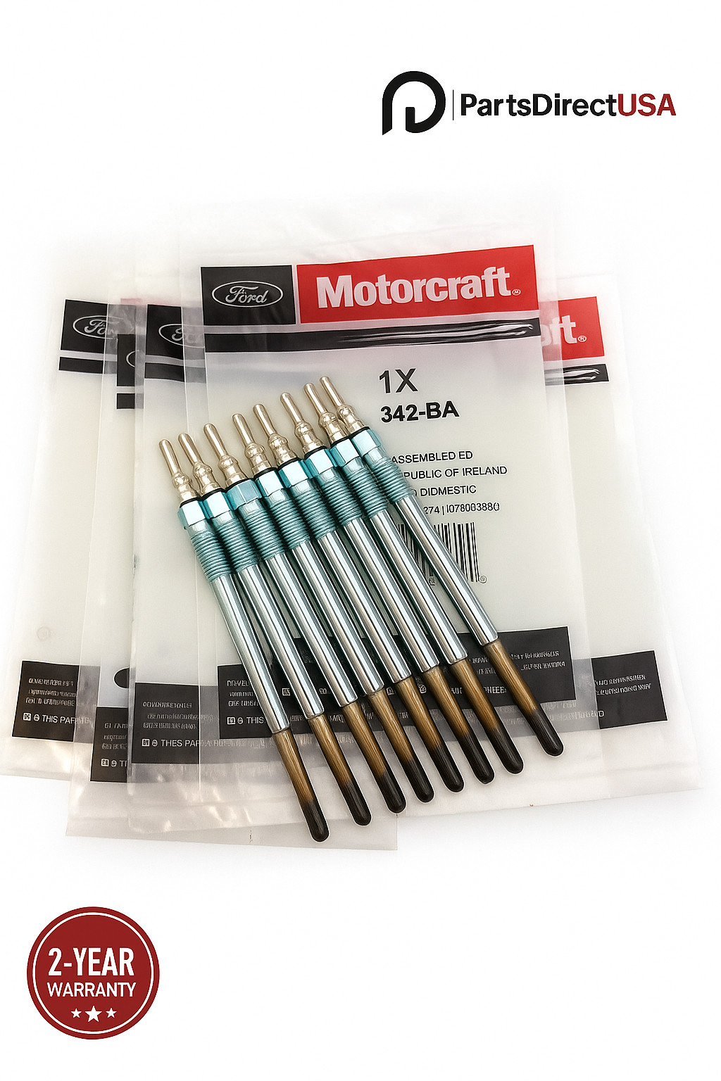8PCS Motorcraft ZD-11 F4TZ-12A342-BA Glow Plugs Fits Ford F250 F350 E350 7.3L