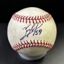 Elvis Araujo #59 In Person Autographed Baseball Phillies + Marlins SEE DESC