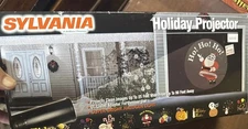 sylvania Halogen Light HOLIDAY PROJECTOR w/ 12 Slides Christmas Halloween S20709