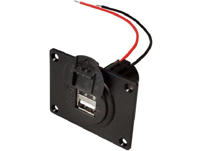 Prise double USB F anti-poussière noire pour éliminer les blocs chargeurs