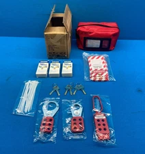 Vevor BD-ZT1 OSHA Compliant Red Portable Lockout Tagout Kit