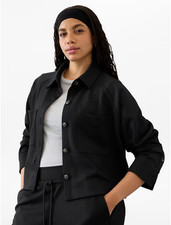 GAP Athleta logo Allure Shirt Jacket 577373
