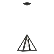 Livex Lighting - Pinnacle - 1 Light Pendant In Geometric Style-17 Inches Tall
