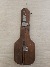 Vintage Antique 10.5" Wooden Shuttle Rug Weaving Hooking Punch Tool Barn Find