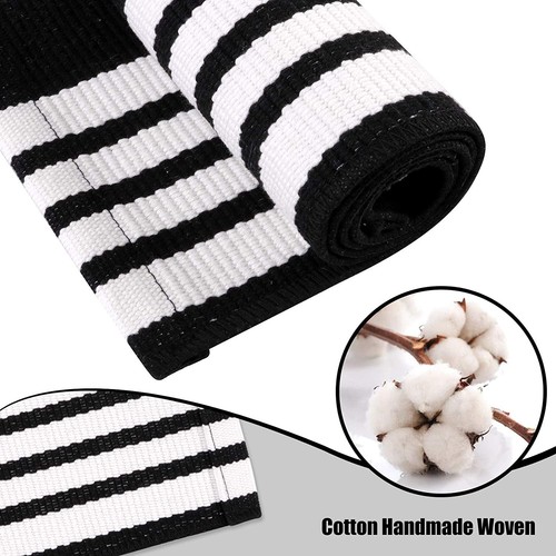 Black and White Outdoor Rug 3' x 5', Washable Outdoor Rugs Front Door Mat Cot... - Picture 3 of 7
