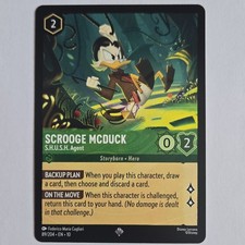 Disney Lorcana Scrooge McDuck-S.H.U.S.H. Agent DuckTales 89/204