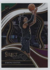 2023 Panini Select Courtside Green White Purple Prizm Emoni Bates #294 Rookie RC