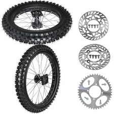 70/100-19 90/100-16 Wheel Set for 125-150cc Dirt Bike with Disc Rotors Sprocket