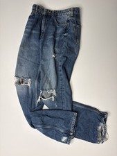 Zara Premium Crafted Distressed Blue Denim Jeans Size US 6