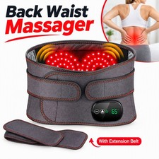 Massage Belt Red Light Heating Therapy with Vibration for Lower Back Pain Relief
