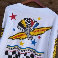 Vtg 80s 1988 Indy 500 Sweatshirt Made In USA XL Racing