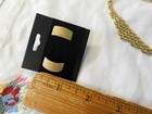 Monet Gold plated Collar Chain Necklace and Earrings Signed Set — photo 7