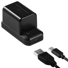 Camcorder Video Digital Camera Travel Charger and 3.7V 2000mAh NP-FV5 Plus Li...