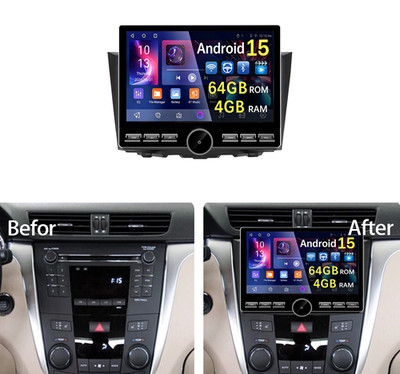 Android 15 4+64GB Car Radio Navi GPS Stereo For Suzuki Kizashi 2009-2015 CarPlay