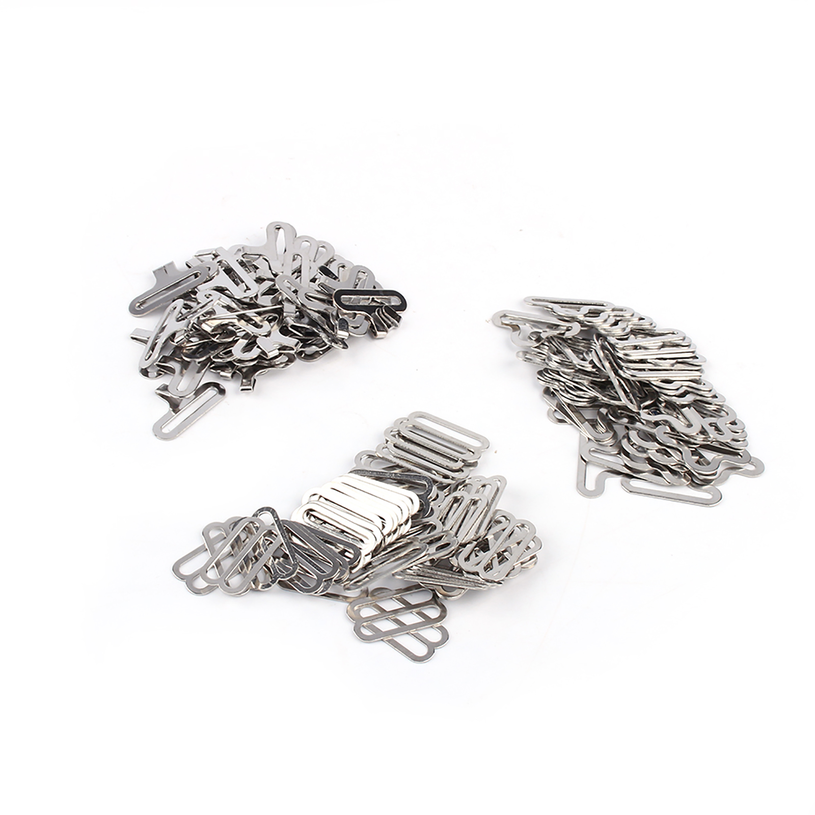 50sets Metal Adjustable Bow Tie Hardware Cravat Clip Hook Fastener Necktie S