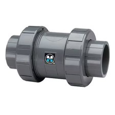 Hayward Flow Control Tc1400te Check Valve, True Union, Ball, 4", Pvc/Epdm,