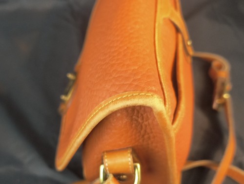 Vintage Dooney & Bourke Leather Cavalry Equestrian Crossbody Bag USA British Tan - Picture 15 of 16