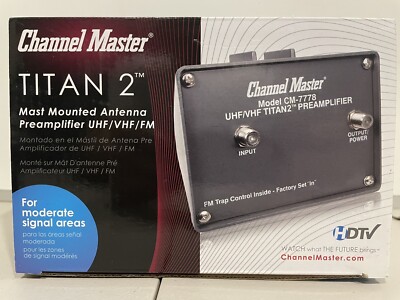 Channel Master CM-7778 Titan Preamplifier Version Mast
