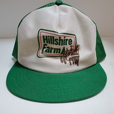 Vintage 80s Hillshire Farm Sausage Turkey Little Smokies Trucker Hat Made in USA