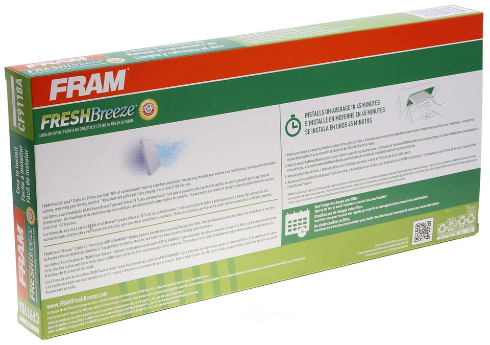 Cabin Air Filter fits 2000-2013 Ford Focus Transit Connect Escort  FRAM Foto 4 de 4