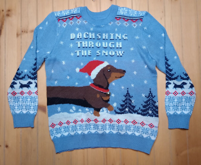 Menu0026#039;s Holiday Christmas Sweater Hu0026amp;M Size Medium Dachshund | eBay