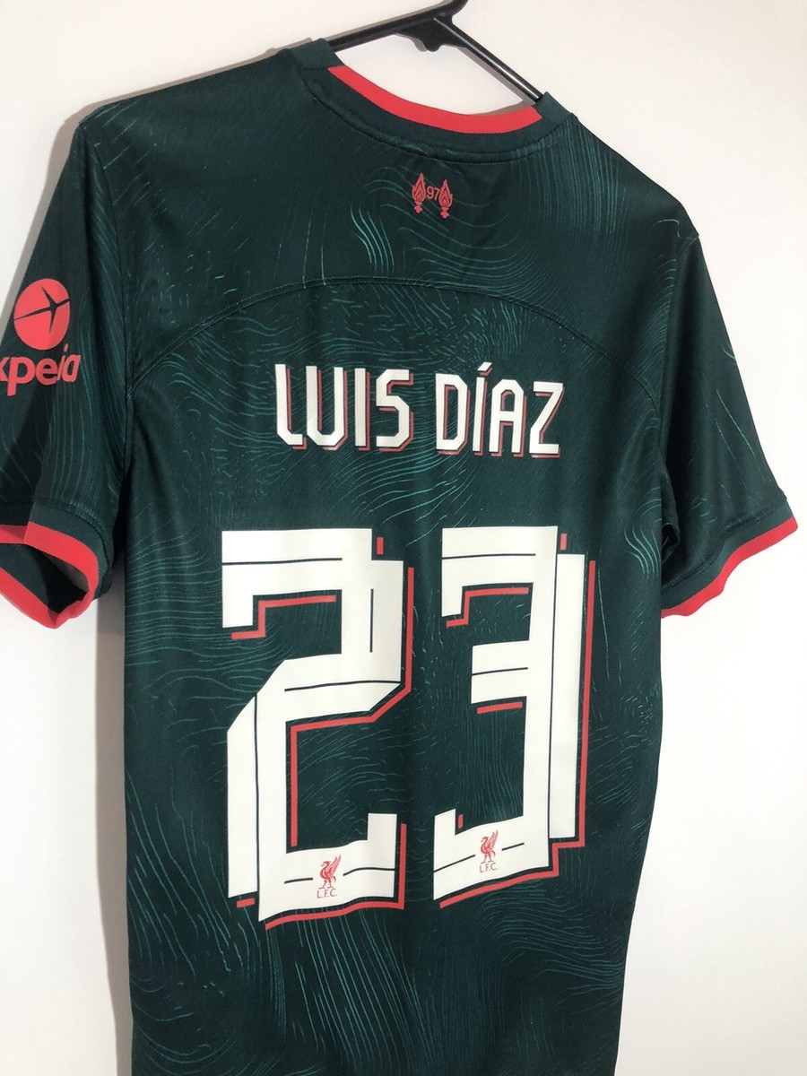 Liverpool Luis Diaz #23 2022/23 Small 3rd Shirt Excellent