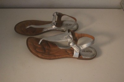 born silver sandals