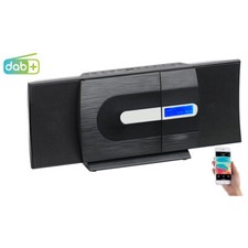 auvisio Vertikale Design-Stereoanlage, FM/DAB+, Bluetooth, CD, MP3, AUX, 40 W