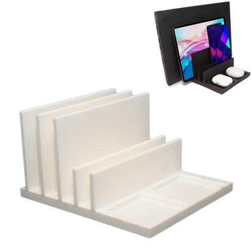 Vertical Laptop Holder and Dock - Space Saving Desk Organizer - Picture 6 of 10