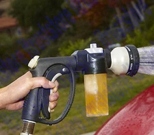 Powerful Car Wash Spray Wand Adjustable Nozzle With Detergent Mixer Dispenser