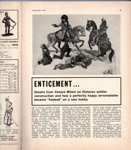 Military Modelling Hobby Magazine Issue Number ONE, Jan. 1971, Complete Original - Bild 3 von 5