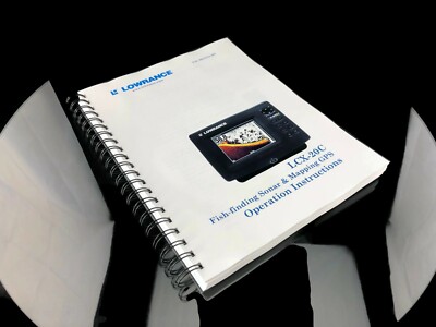 Lowrance LCX 20C Fish Finder Operator Manual User Guide Instructions Color Copy
