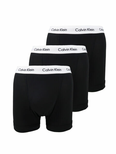 Calvin Klein Men's Boxer Trunks, Pack of 3 - Black, XL Size for sale online  | eBay