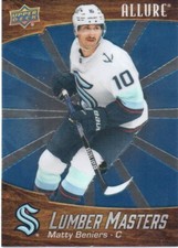 23-24 2023-24 Allure Matty Beniers Lumber Masters #LM-7  Kraken