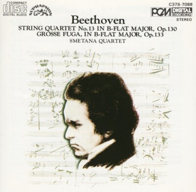 CD Smetana Quartet - Beethoven String Quartet No. 13 Grosse Fuga Supraphon Japan