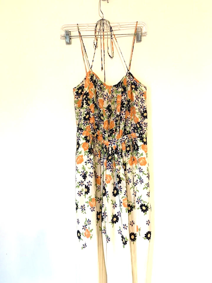 Комбинезон Elevenses 0 XS Шелковый Цветочный Тупса Плиссированный ANTHROPOLOGIE Boho - Изображение 2 из 4