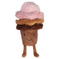 Flamingo Hundespielzeug Leka Eiscreme PlüSch Squeaker 11X10,5Cm Braun Rosa