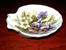 Royal Stafford Trinket Dish Bone China Soap Floral Shell Victoria's Secret
