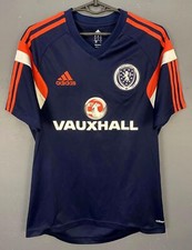MEN'S SCOTLAND 2013/2014 TRAINING SOCCER FOOTBALL SHIRT JERSEY MAILLOT SIZE S