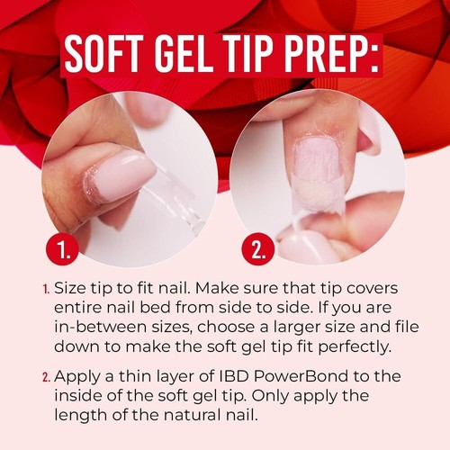 ibd Soft Gel Tips Box - Short Almond (504pcs 10 sizes) - Picture 6 of 7