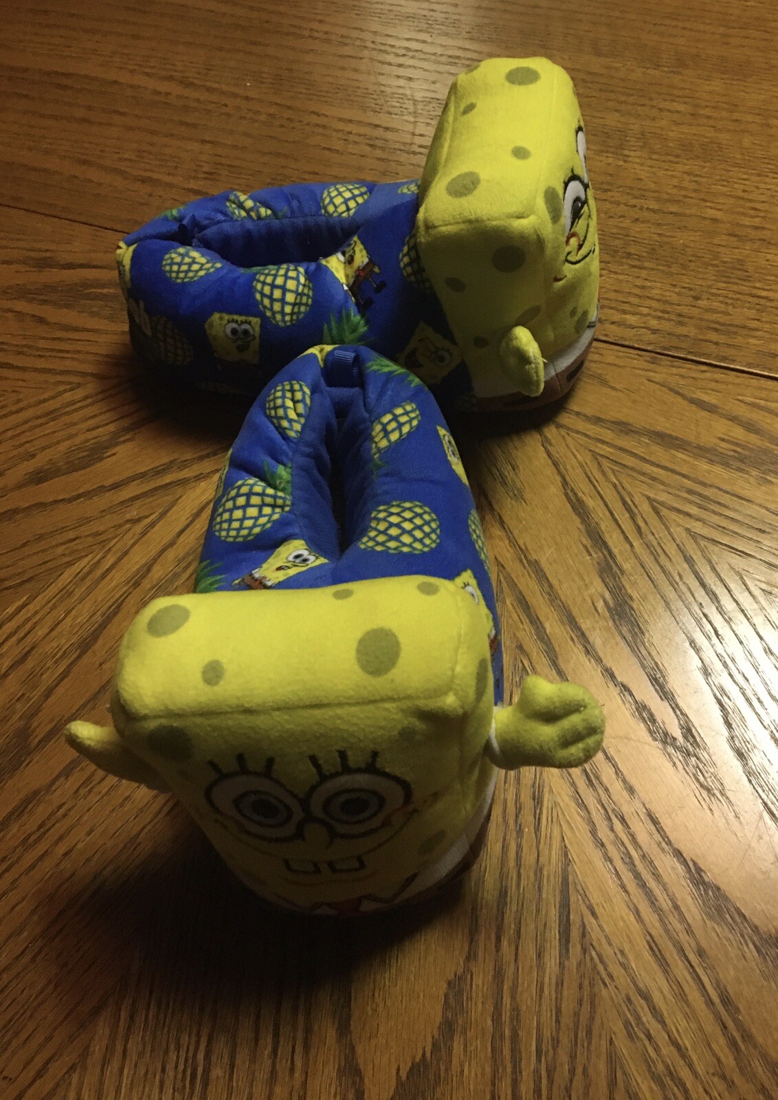 PANTOFOLA D’ORO Nuovo ~ Sponge Bob ~ Peluche ~ Pantofole ~ Taglia ~ (13 1) ~ Bambini ~ Ragazzi Ragazze