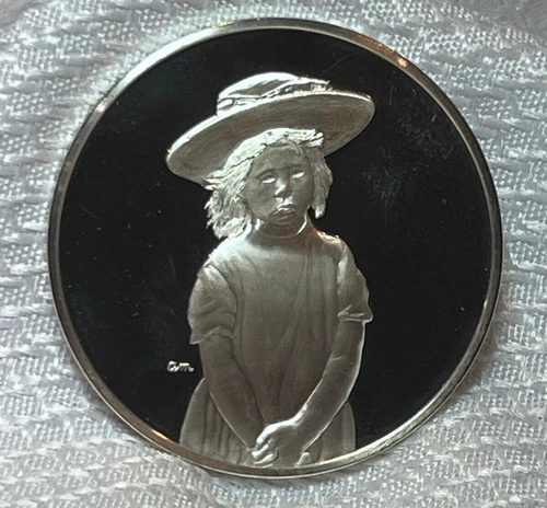 1978 FM Sterling Silver 31.32G Proof Child In A Straw Hat Mary Cassatt