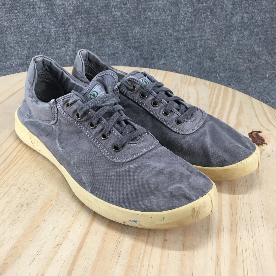 Natural World Zapatos Para Hombres 43 Basquet Gris Atlético Zapatilla Con Cordones Lona Parte Superior Baja Foto 3 de 4