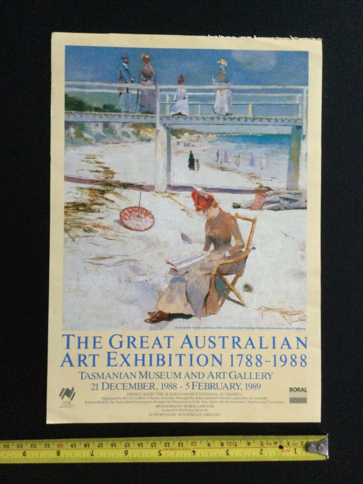 Australian Museums, Art Poster, 1988, Original, Australian Art