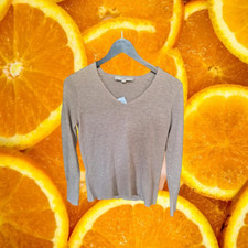 New Loft Tan Marled V Neck Sweater Size XXS